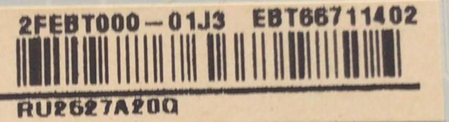 MAIN  PARA TV LG / NUMERO DE PARTE EBT66711402 / EAX69509604  / 2FEBT000-01J3 / NUMERO DE PANEL AC480AQY / MODELO OLED48A1PUA - Imagen 2